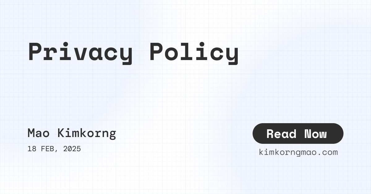 Privacy Policy